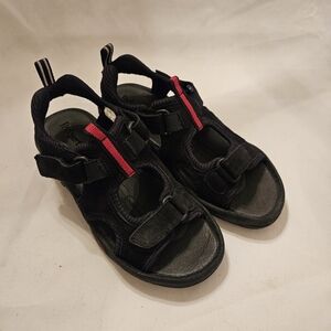 ROCKPORT Black Suede Sandals Size 7  Bryce Cany Sporty Hiking